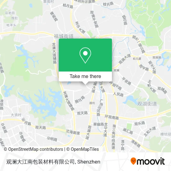 观澜大江南包装材料有限公司 map