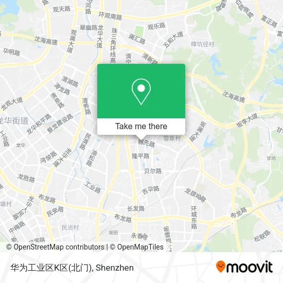 华为工业区K区(北门) map