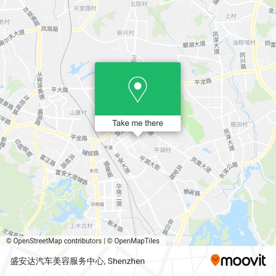 盛安达汽车美容服务中心 map