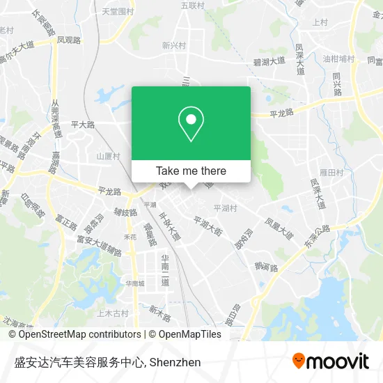 盛安达汽车美容服务中心 map