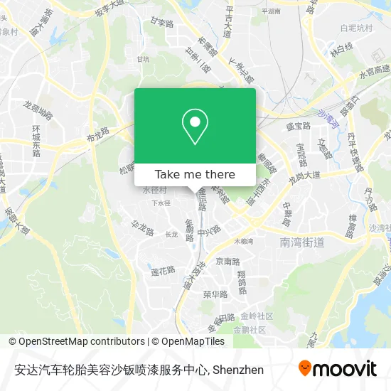 安达汽车轮胎美容沙钣喷漆服务中心 map