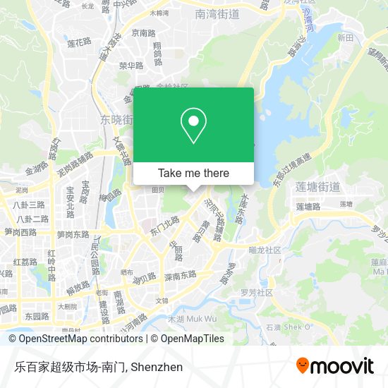 乐百家超级市场-南门 map