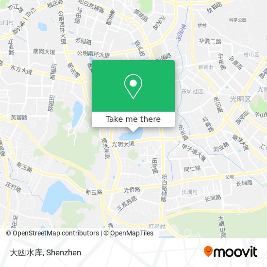 大凼水库 map