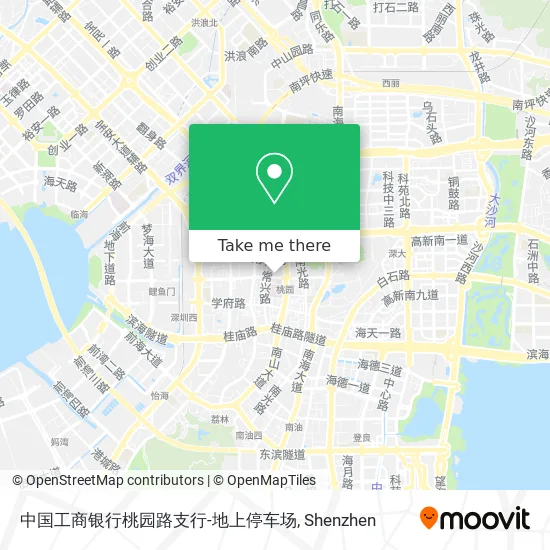 中国工商银行桃园路支行-地上停车场 map