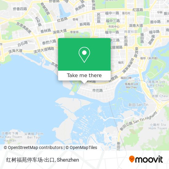 红树福苑停车场-出口 map