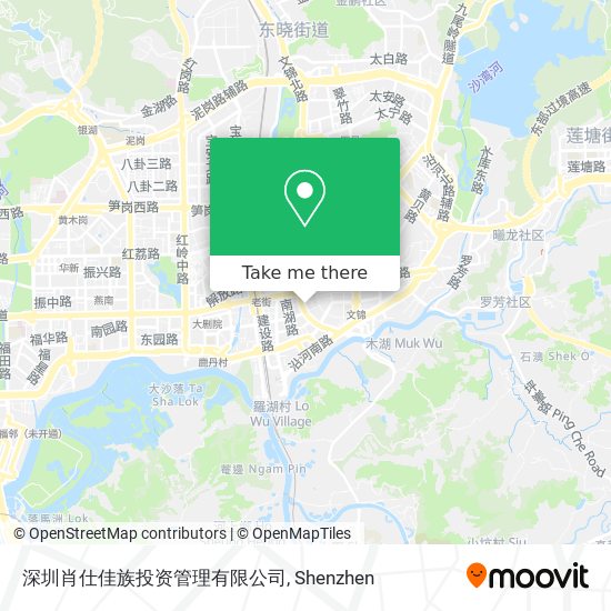 深圳肖仕佳族投资管理有限公司 map