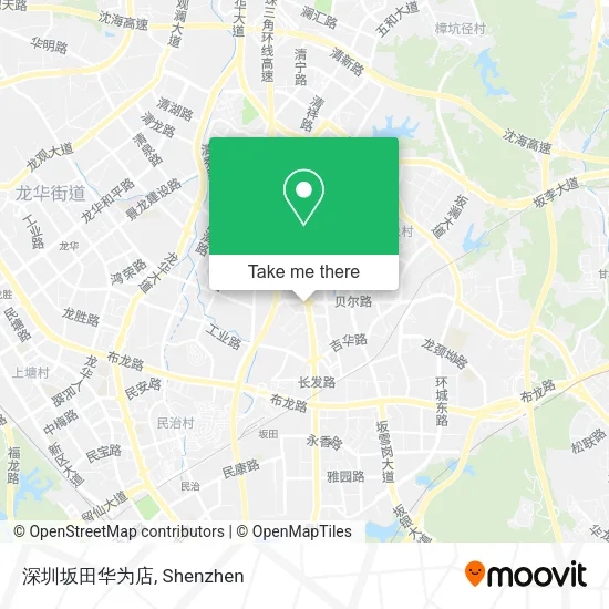 深圳坂田华为店 map
