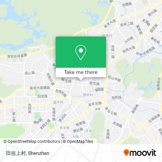 田祖上村 map