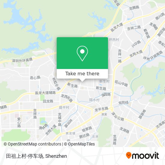 田祖上村-停车场 map