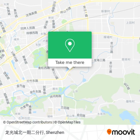 龙光城北一期二分行 map
