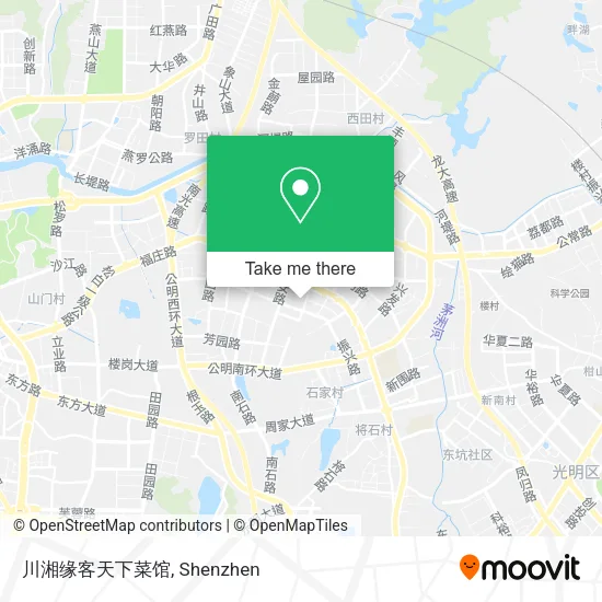 川湘缘客天下菜馆 map