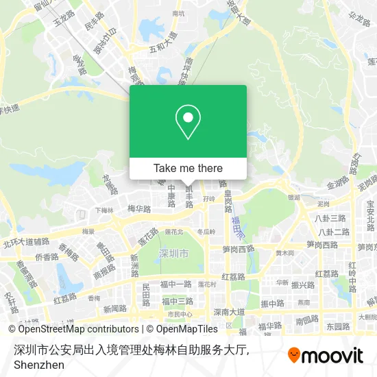 深圳市公安局出入境管理处梅林自助服务大厅 map