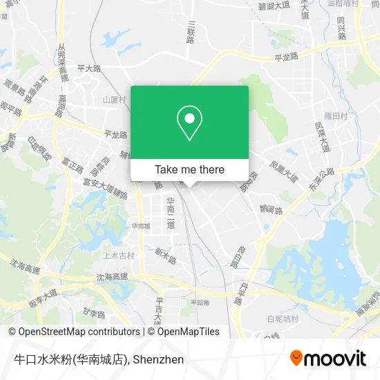 牛口水米粉(华南城店) map