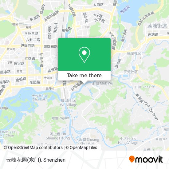 云峰花园(东门) map