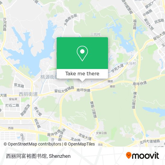 西丽同富裕图书馆 map