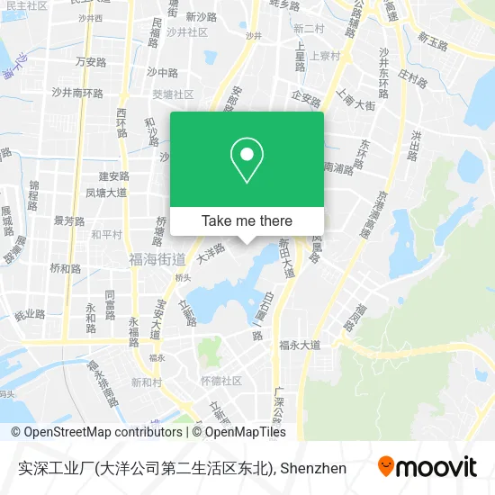 实深工业厂(大洋公司第二生活区东北) map