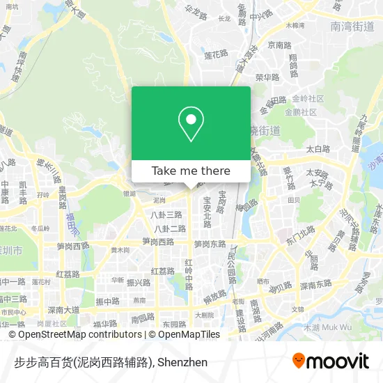 步步高百货(泥岗西路辅路) map