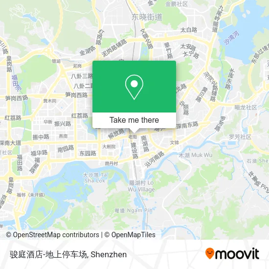 骏庭酒店-地上停车场 map