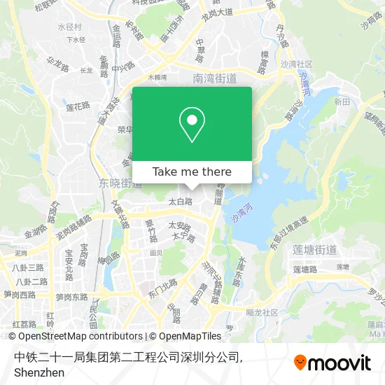 中铁二十一局集团第二工程公司深圳分公司 map