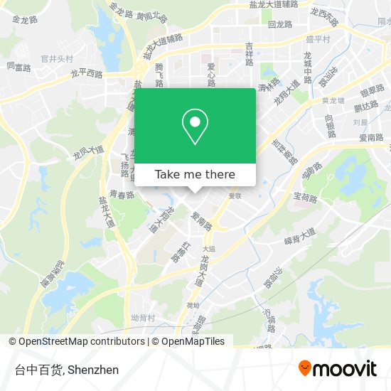 台中百货 map