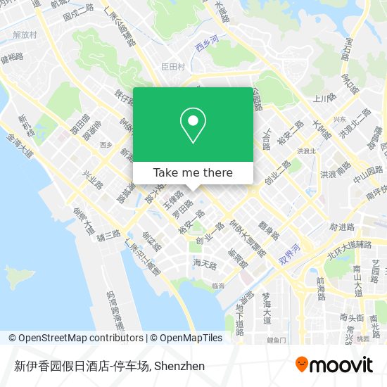 新伊香园假日酒店-停车场 map