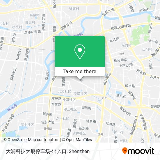 大润科技大厦停车场-出入口 map