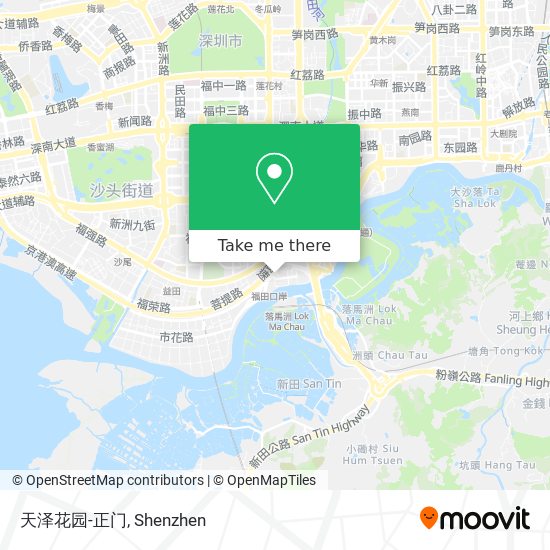 天泽花园-正门 map
