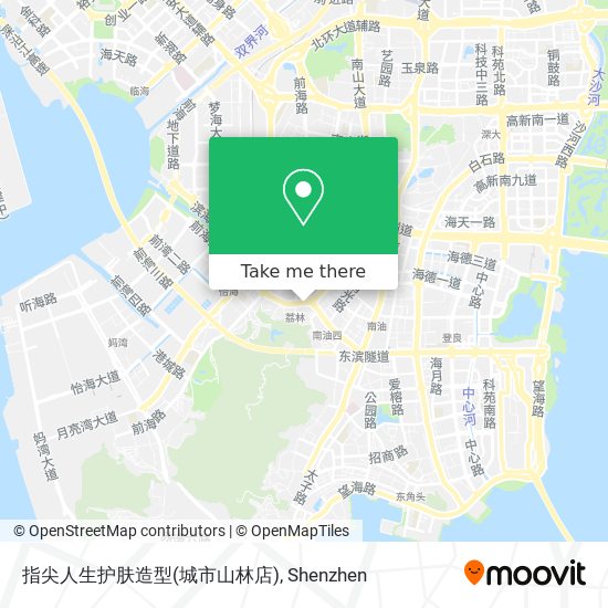 指尖人生护肤造型(城市山林店) map