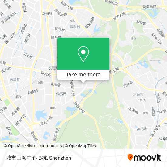 城市山海中心-B栋 map