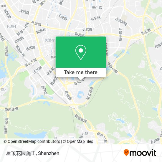 屋顶花园施工 map