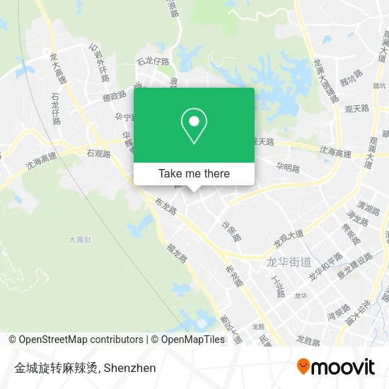 金城旋转麻辣烫 map
