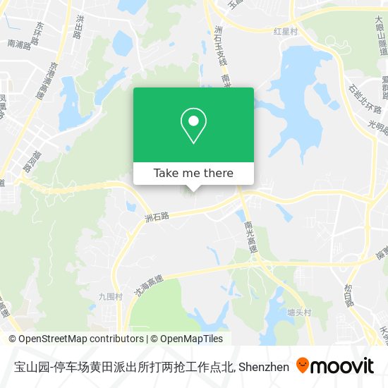 宝山园-停车场黄田派出所打两抢工作点北 map