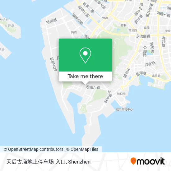 天后古庙地上停车场-入口 map