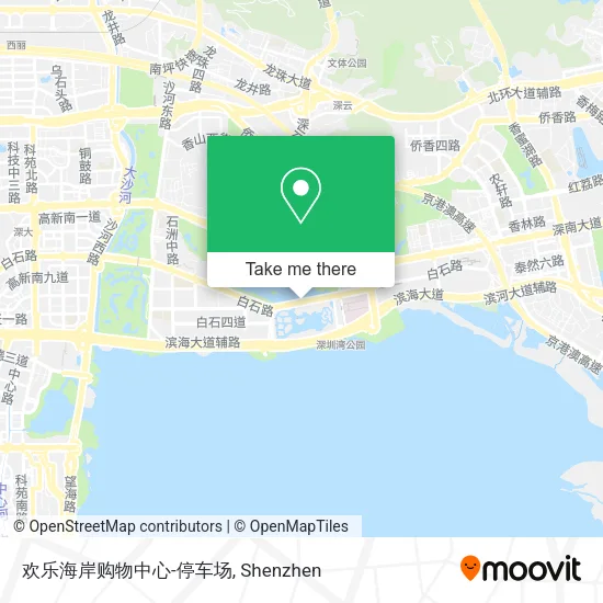 欢乐海岸购物中心-停车场 map