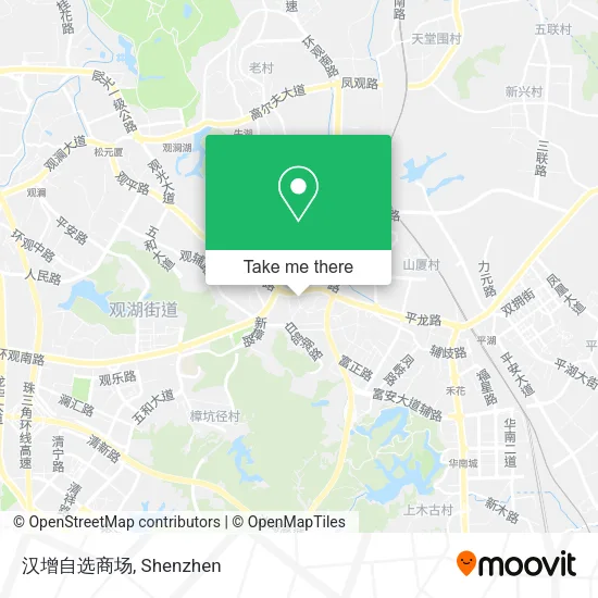汉增自选商场 map