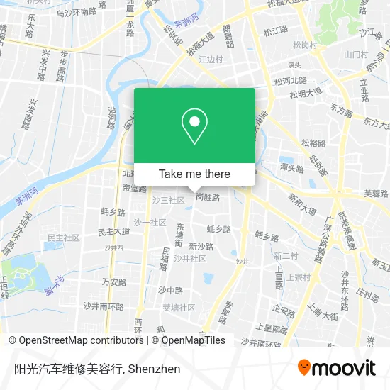 阳光汽车维修美容行 map