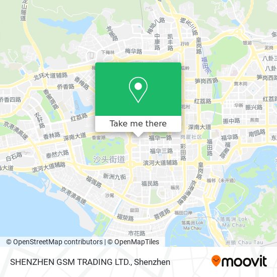 SHENZHEN GSM TRADING LTD. map