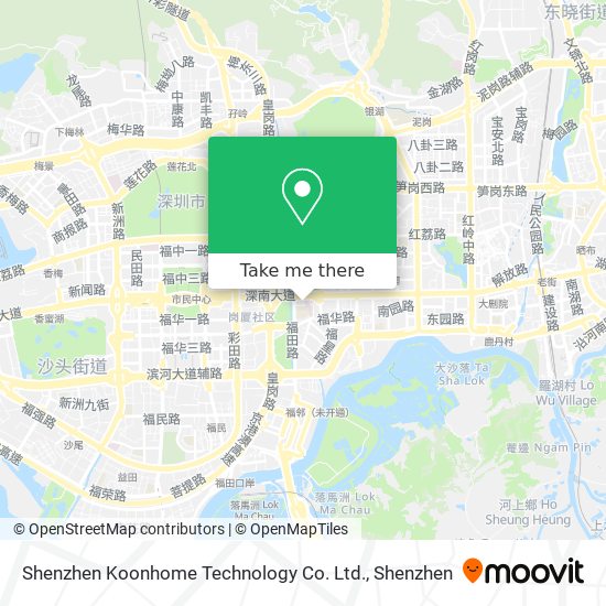 Shenzhen Koonhome Technology Co. Ltd. map