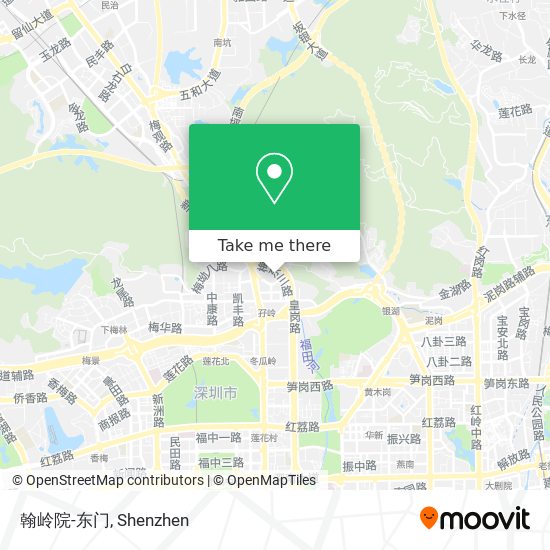 翰岭院-东门 map