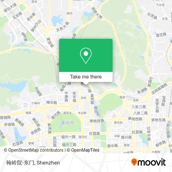 翰岭院-东门 map