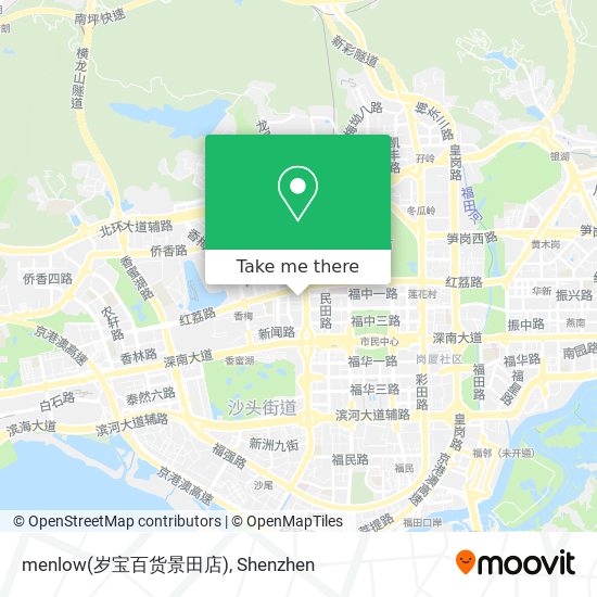 menlow(岁宝百货景田店) map
