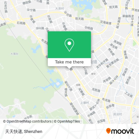 天天快递 map
