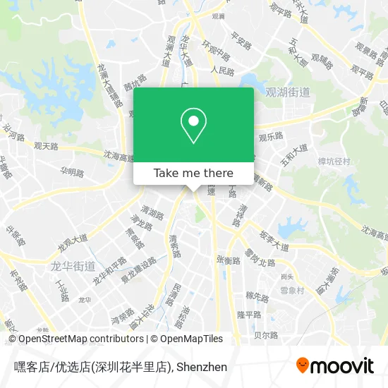 嘿客店/优选店(深圳花半里店) map