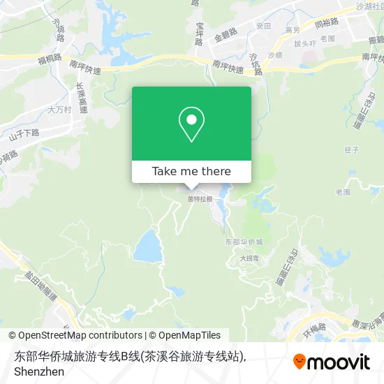 东部华侨城旅游专线B线(茶溪谷旅游专线站) map