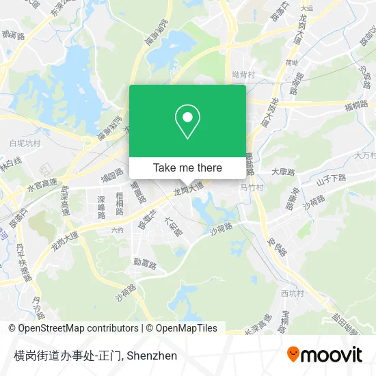横岗街道办事处-正门 map