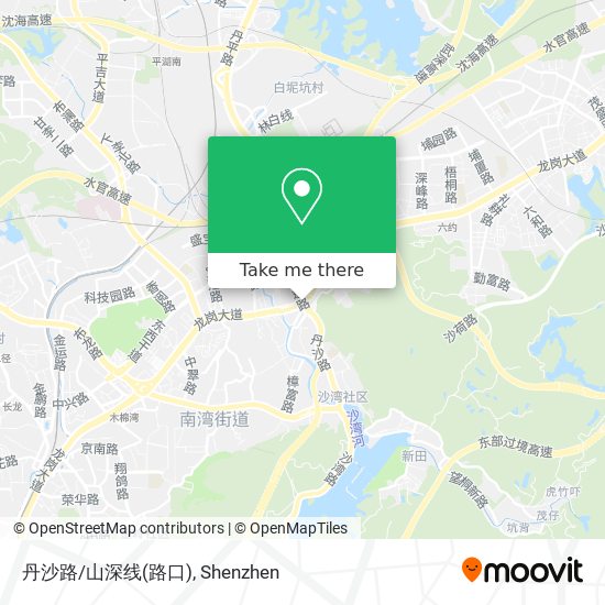 丹沙路/山深线(路口) map