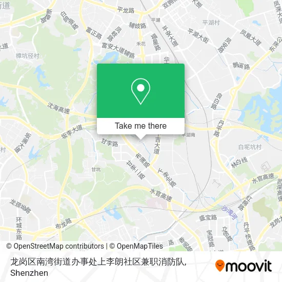 龙岗区南湾街道办事处上李朗社区兼职消防队 map
