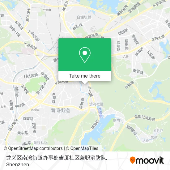 龙岗区南湾街道办事处吉厦社区兼职消防队 map