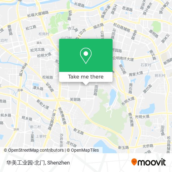 华美工业园-北门 map