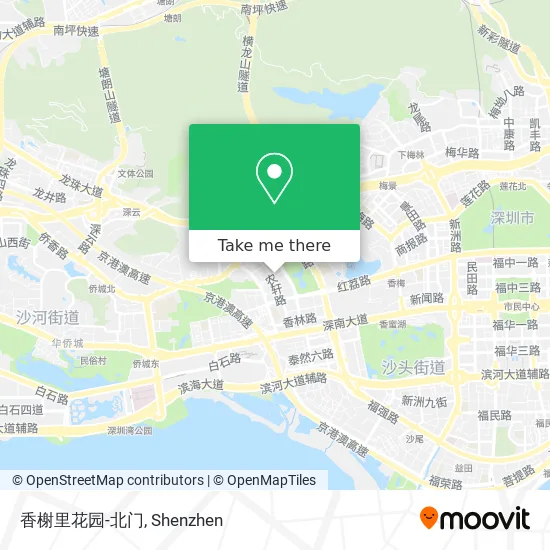 香榭里花园-北门 map